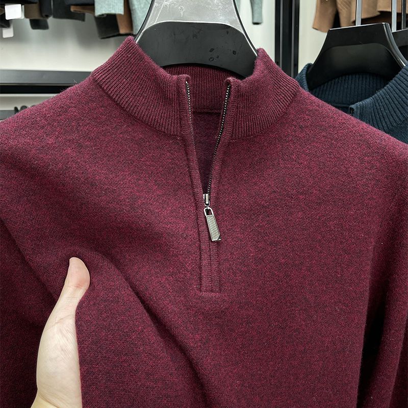 Casual Half Zipper Thermal Knitwear Coat by http://Lolyshop.shop