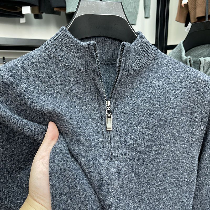Casual Half Zipper Thermal Knitwear Coat by http://Lolyshop.shop