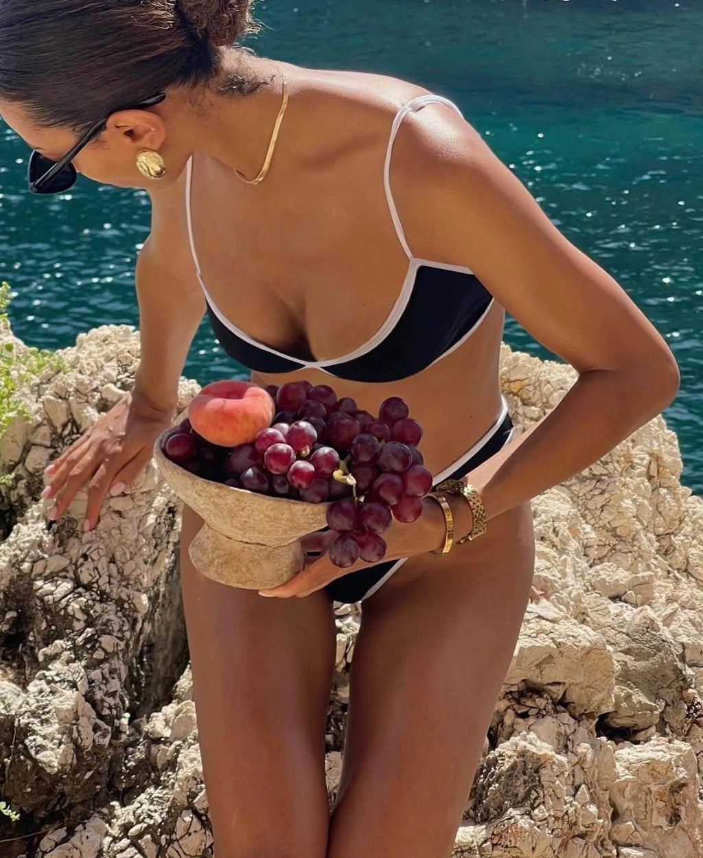 Bikini Donna Triangolo, Vita Alta con Bordo a Contrasto – Costumi da Bagno-81470-9b60e230-8e08-46c0-9313-ac659ac3411e