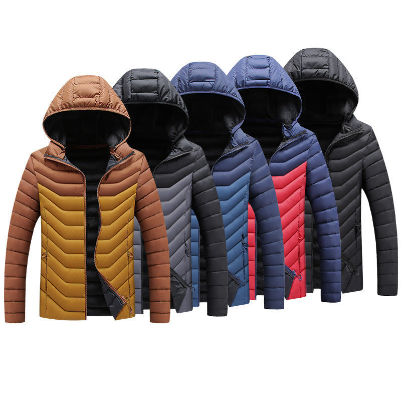Hooded Padded Winter Jacket Slim Fit Imitation Down Padded Jacket Thick Mens Autumn And Winter by http://Lolyshop.shop