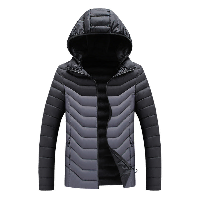 Hooded Padded Winter Jacket Slim Fit Imitation Down Padded Jacket Thick Mens Autumn And Winter by http://Lolyshop.shop