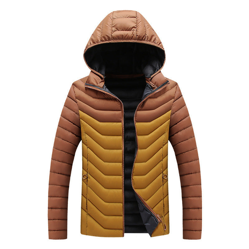 Hooded Padded Winter Jacket Slim Fit Imitation Down Padded Jacket Thick Mens Autumn And Winter by http://Lolyshop.shop