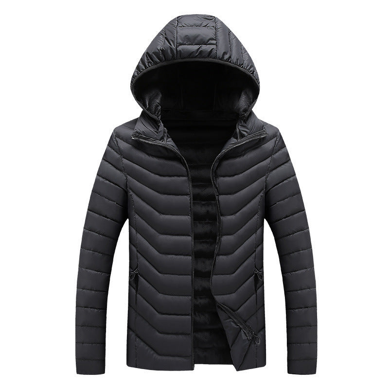 Hooded Padded Winter Jacket Slim Fit Imitation Down Padded Jacket Thick Mens Autumn And Winter by http://Lolyshop.shop