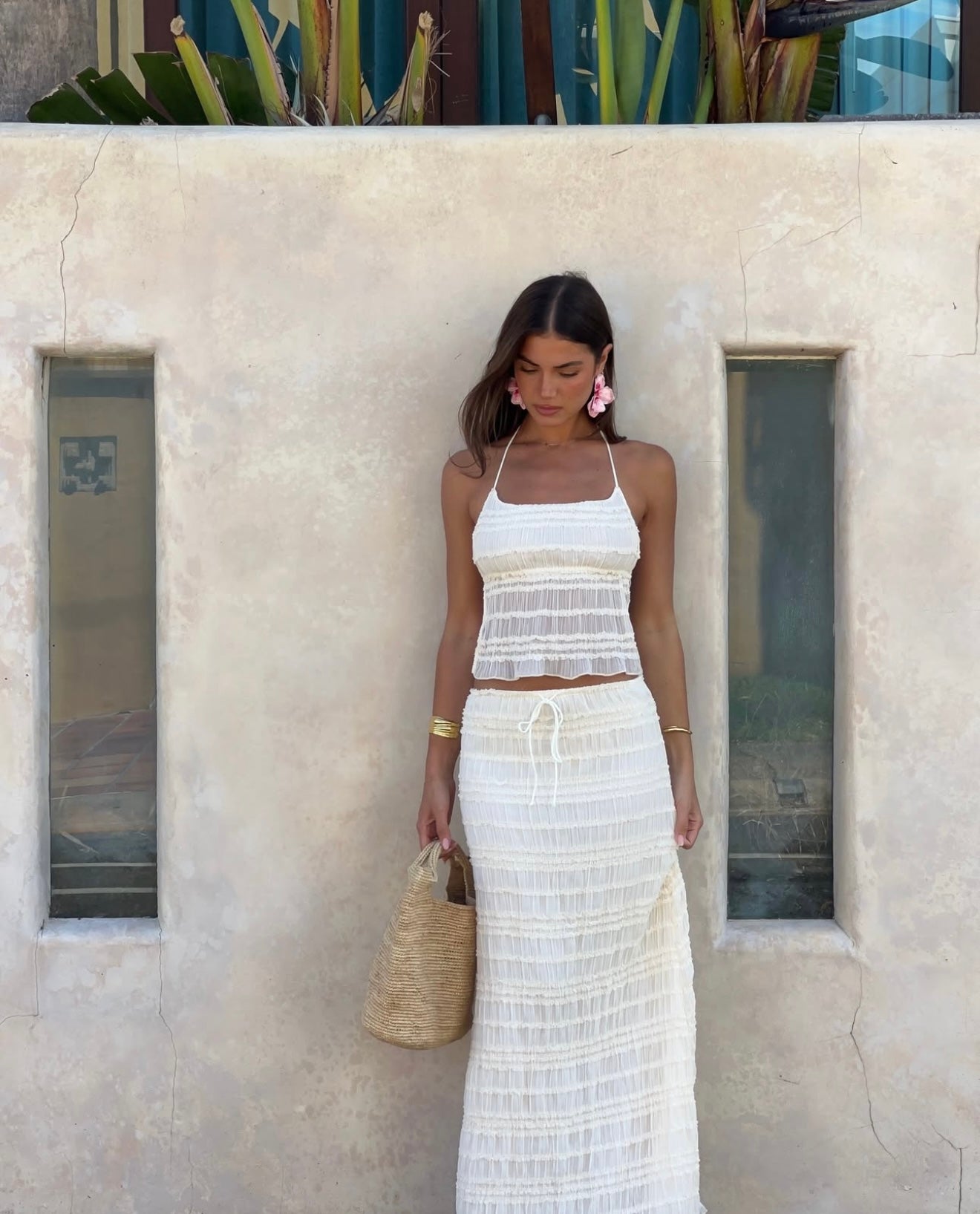 Completo Due Pezzi Donna – Top Halter Testurizzato & Gonna Midi con Coulisse-83709-9c1670c4-0d8c-4203-ae15-60df4aa98122