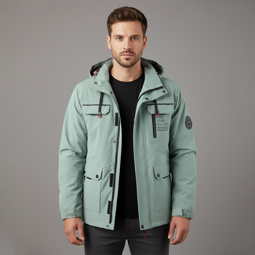 Mark Giacca con Cappuccio | Stile Utilitario | Outdoor