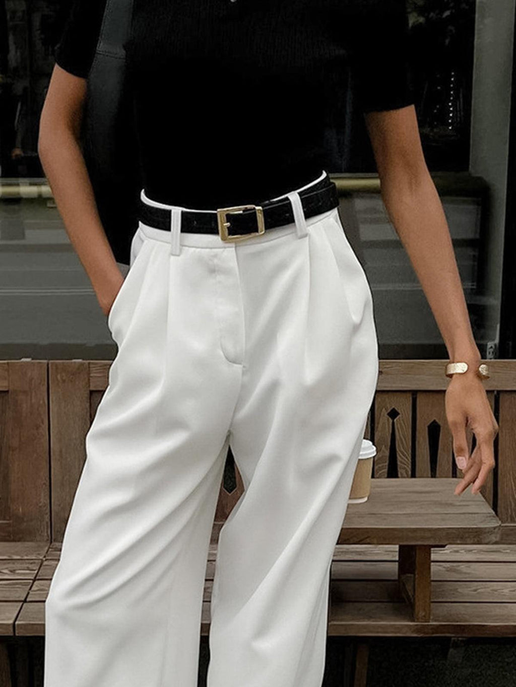Pantaloni | Silhouette a gamba larga | Tutto l'anno