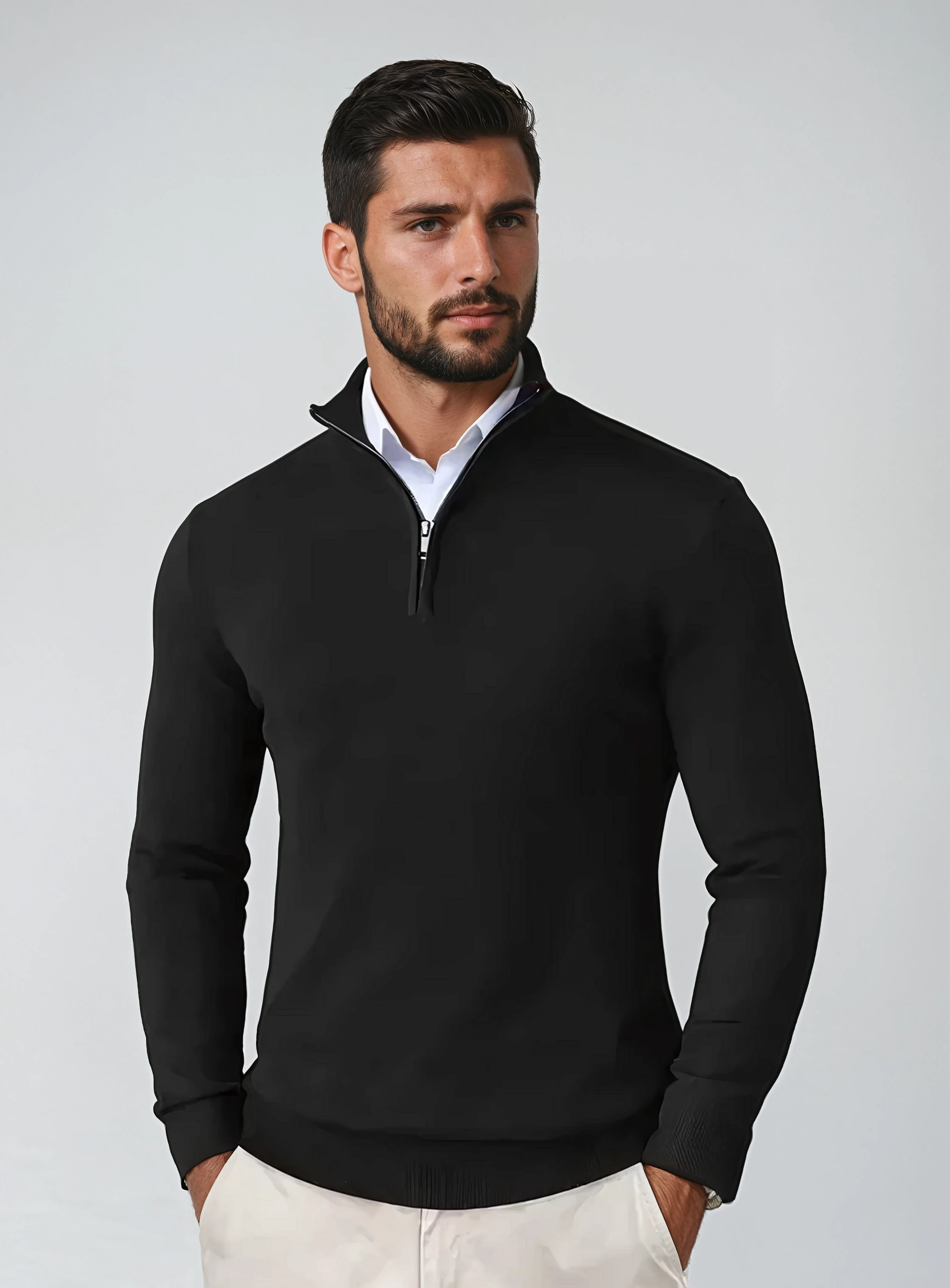Albert | Herren Quarter-Zip Pullover für Smart Casual - Elle Zürich