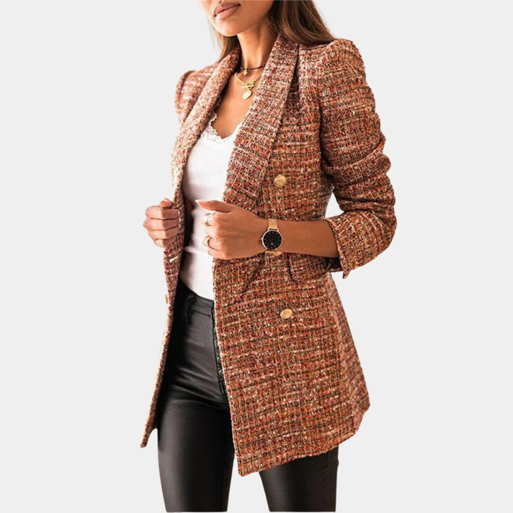Carmen | Stylischer zweireihiger Tweed-Blazer - Elle Zürich