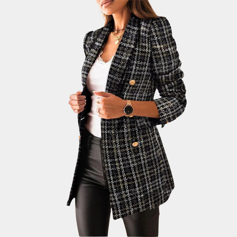 Carmen | Stylischer zweireihiger Tweed-Blazer - Elle Zürich