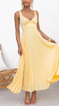 Abito Maxi | Boho/Femminile Gonna Plissettata | Estate