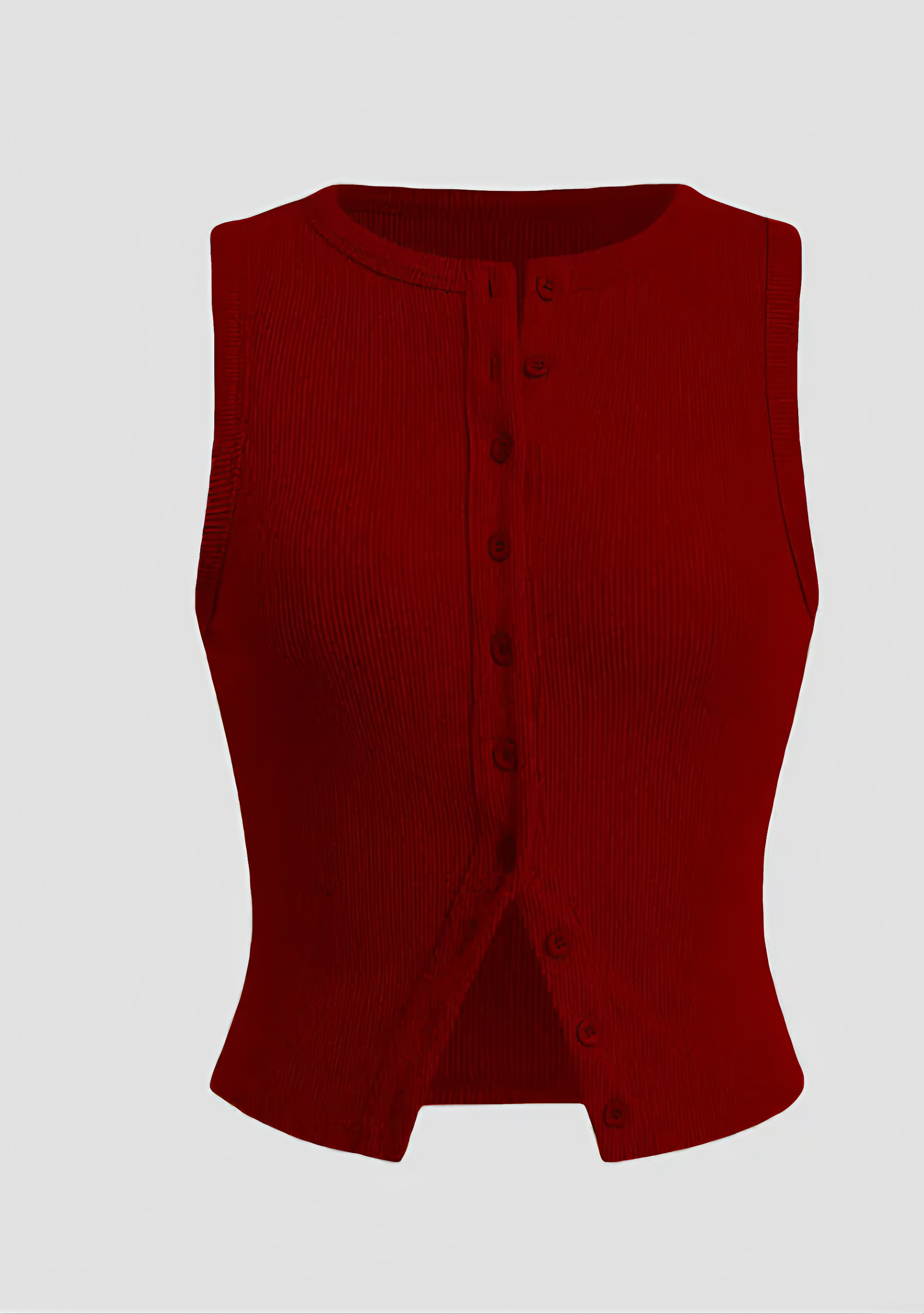 Abito Donna in Maglia a Costine Senza Maniche con Bottoni-83523-ac78051f-b36e-4f5a-825e-c6f4422af776