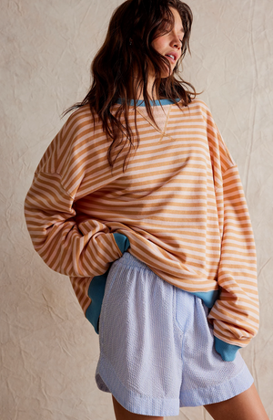 Maglia a Righe Casual Manica Lunga