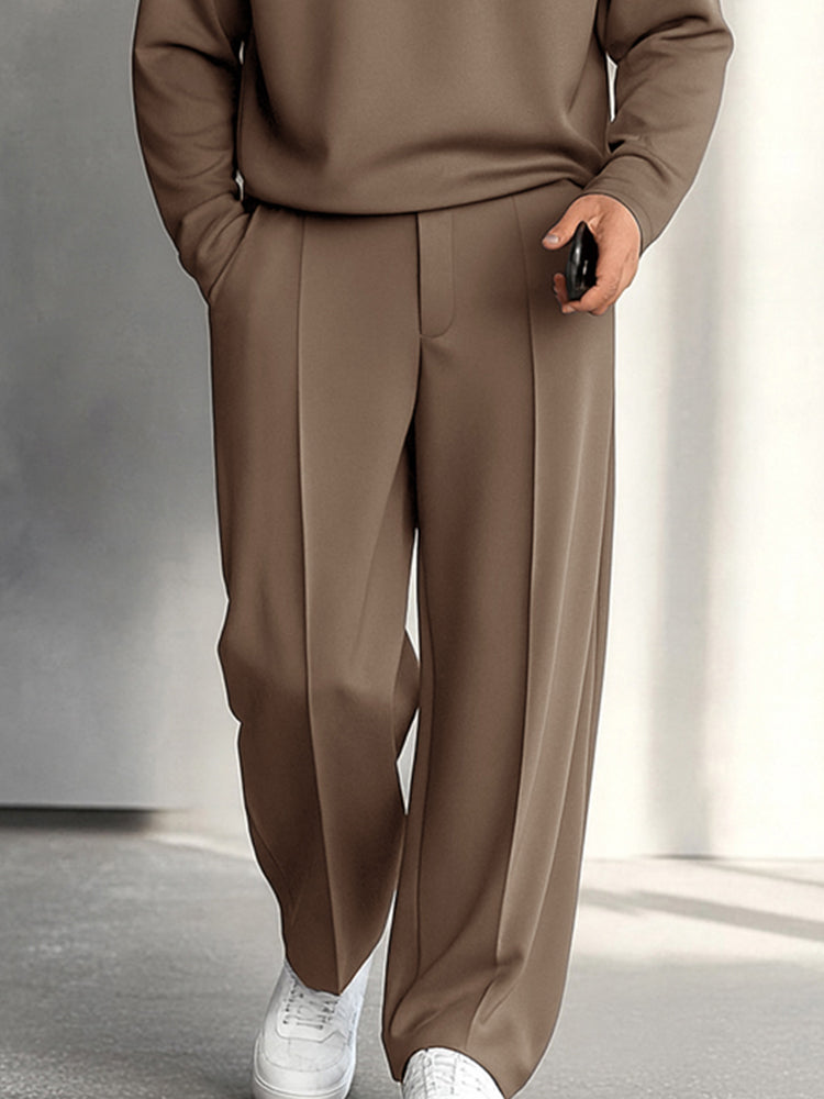 Carlos Completo Moderno con Zip e Pantaloni Ampi