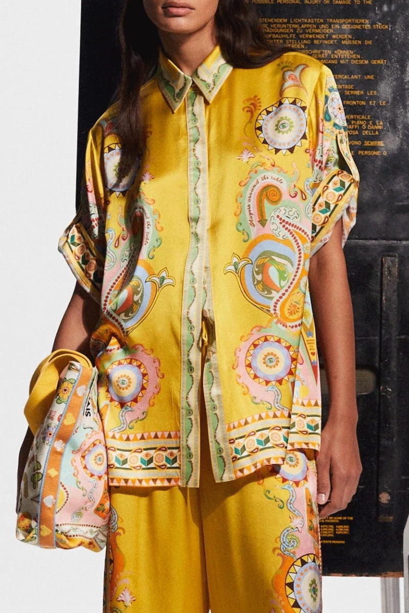 Completo Palazzo Stampa Cachemire di