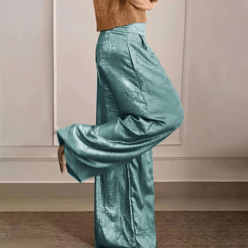 Pantaloni Eleganti a Gamba Larga