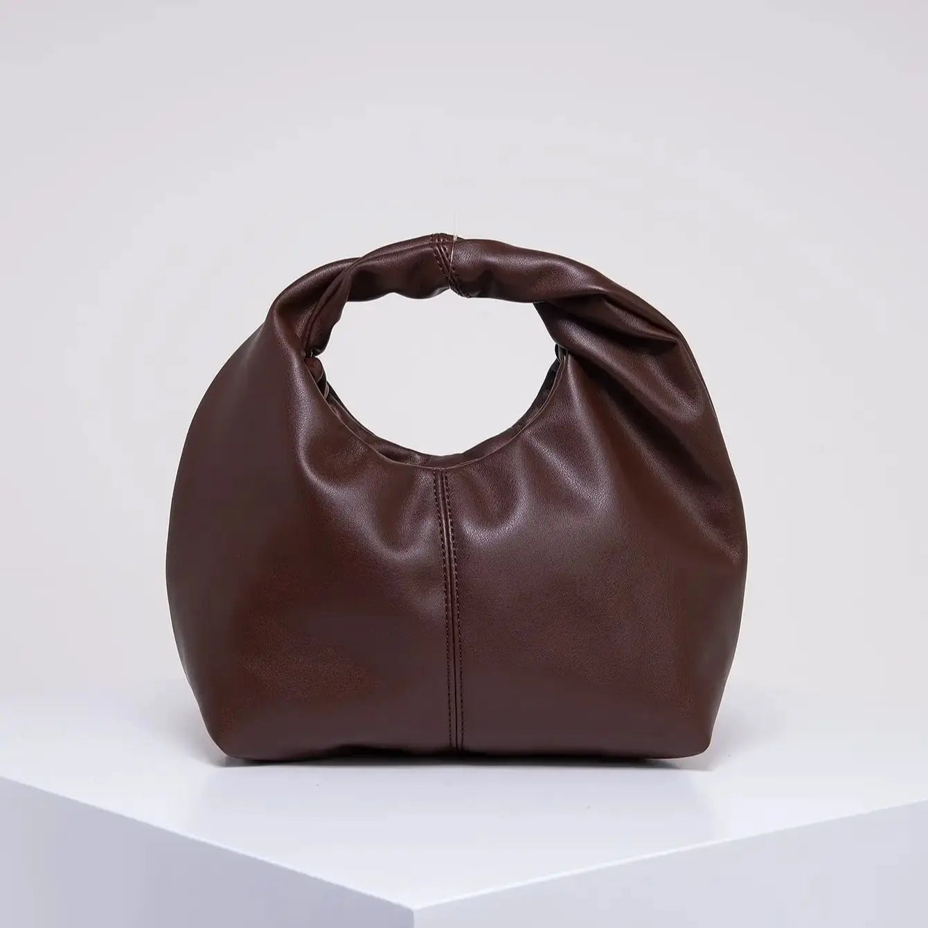 Borsa a Mano Minimal Chic con Nodo Distintivo
