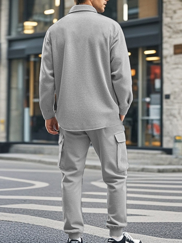 Nelson Completo Cargo Stile Militare in Maglia Strutturata