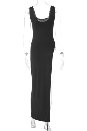 Abito/Top Minimalista con Spacco Audace