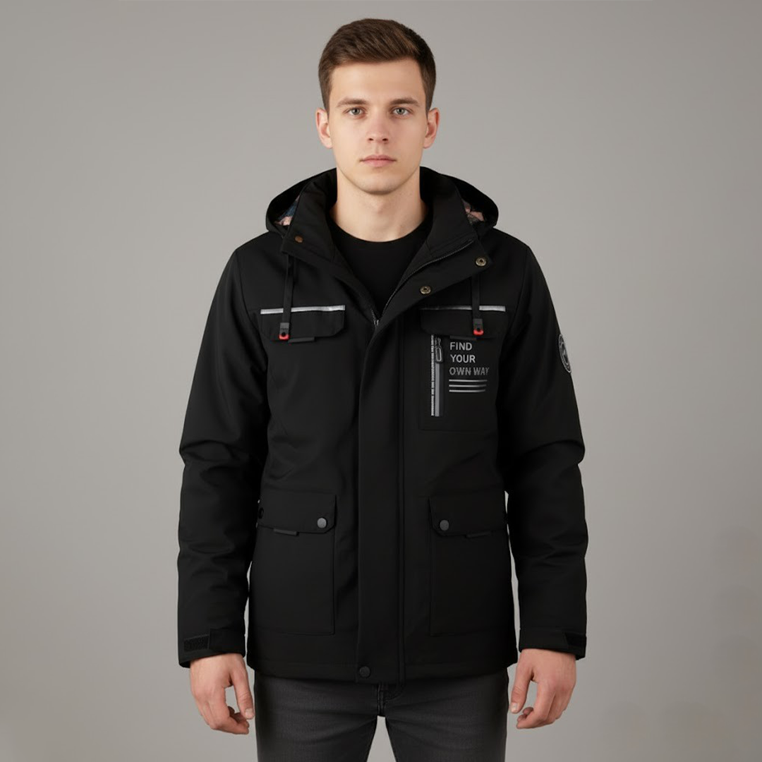 Mark Giacca con Cappuccio | Stile Utilitario | Outdoor