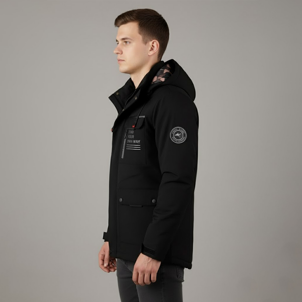 Mark Giacca con Cappuccio | Stile Utilitario | Outdoor