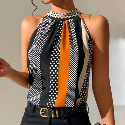 Top Halter Geometrico di Dorio Moda