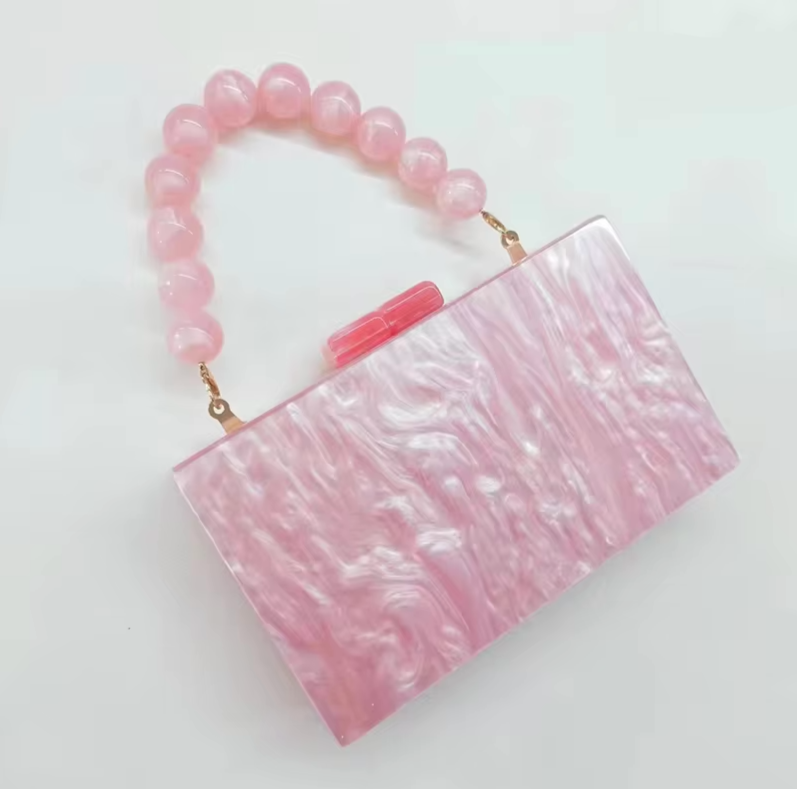 Clutch Rettangolare con Dettagli Gioiello