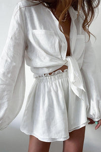 Completo Top e Shorts Vita Alta