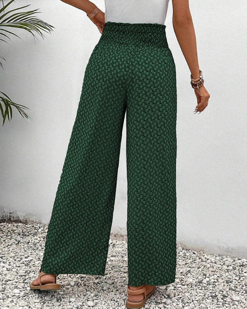 Dorio Moda Women's Pants – Wide Leg, Elastic Waistband, Drawstring, Multi-Color-83218-d7f3fb09-63de-4cb5-81a1-0f2b6e5ff9e5