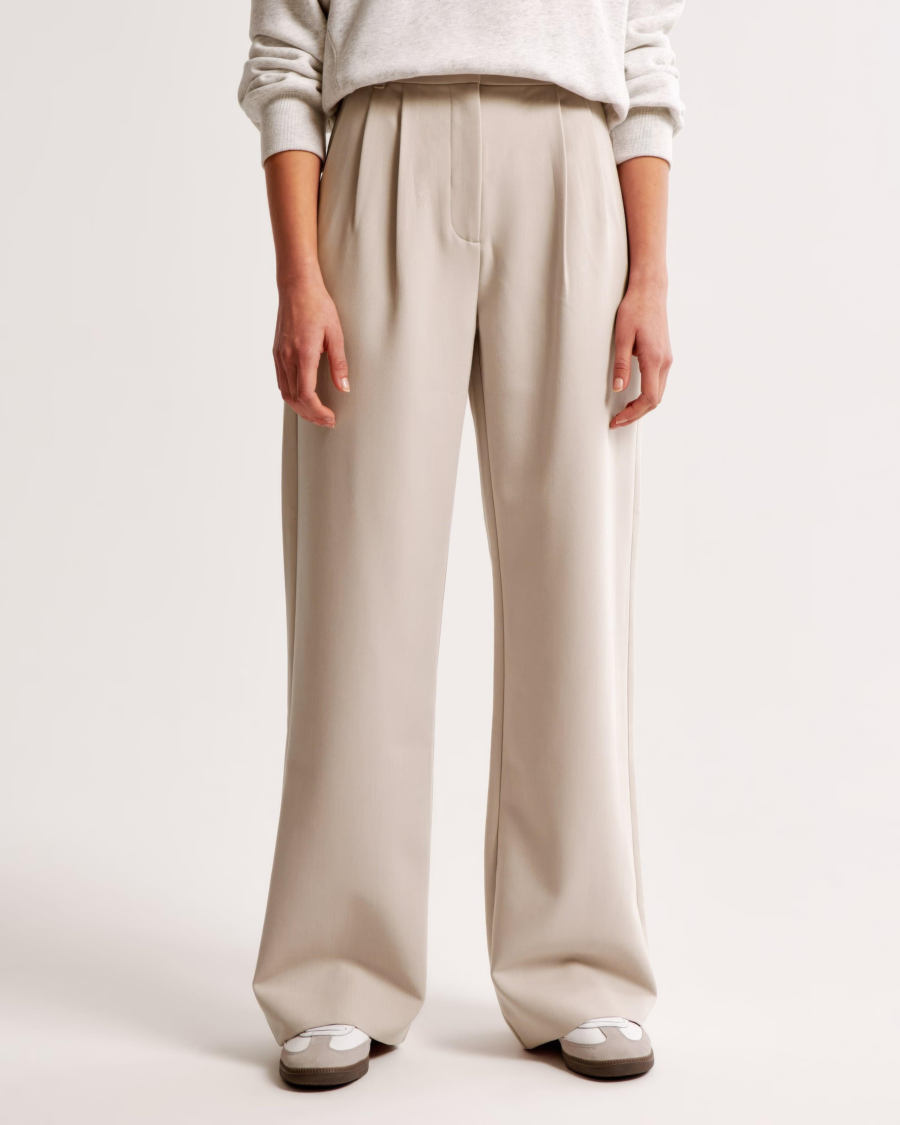 Zara | High Waist Pleated Leg Trousers with Tailored Fit - Image 2