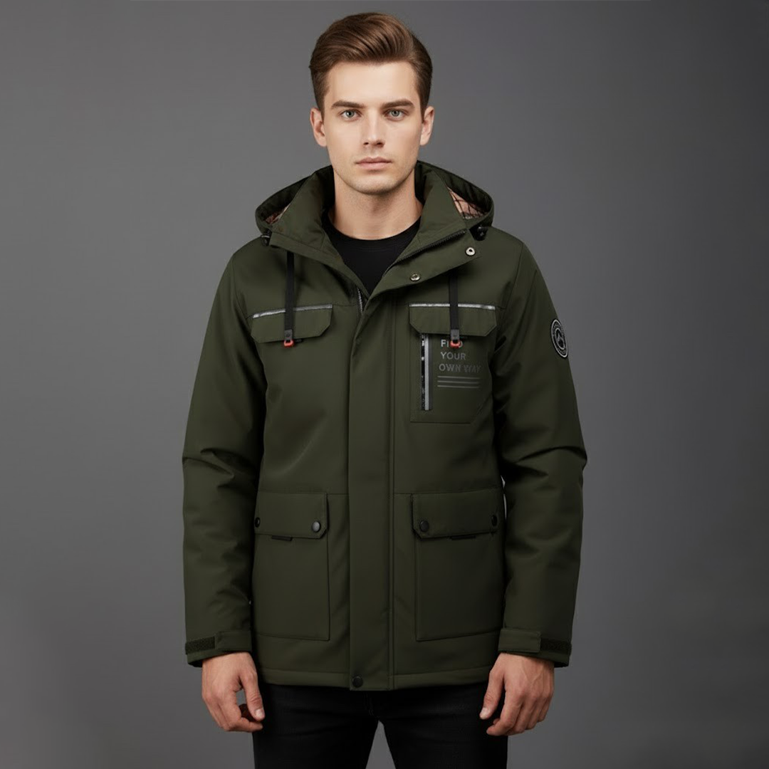 Mark Giacca con Cappuccio | Stile Utilitario | Outdoor