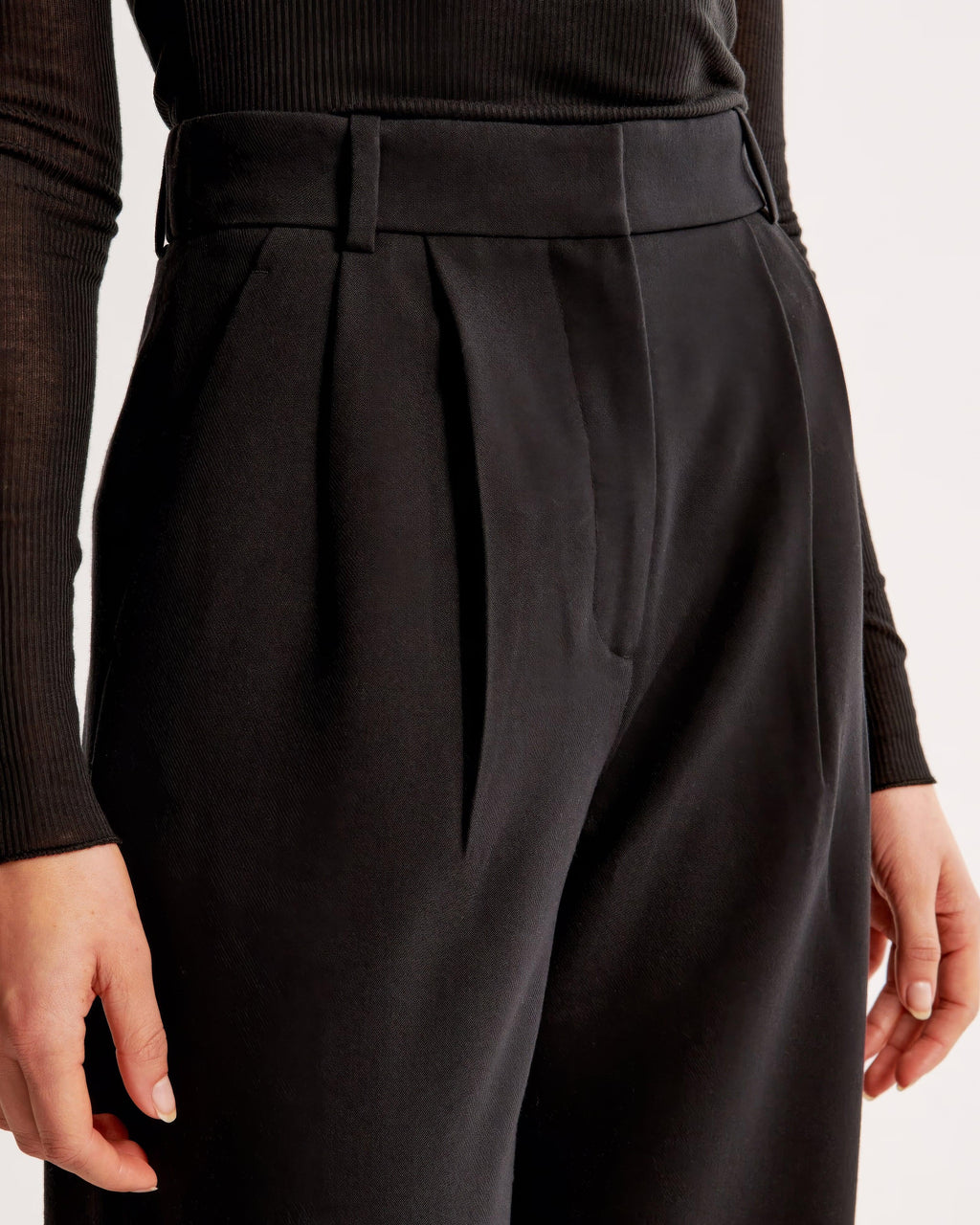Zara | High Waist Pleated Leg Trousers with Tailored Fit - Image 10