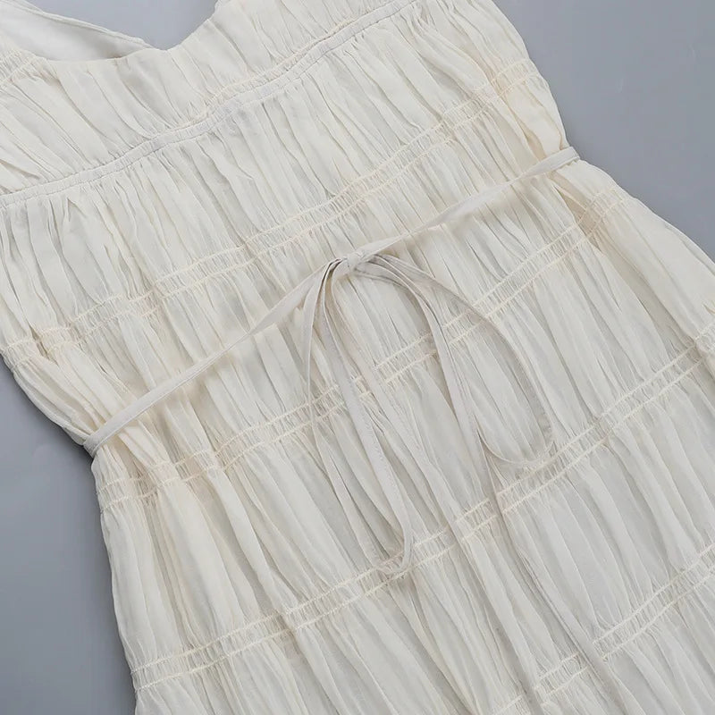 Abito Maxi Donna Plissé con Spalline Sottili Fluido-83811-df4d0730-230a-45e1-8910-9d1edfb2ba36