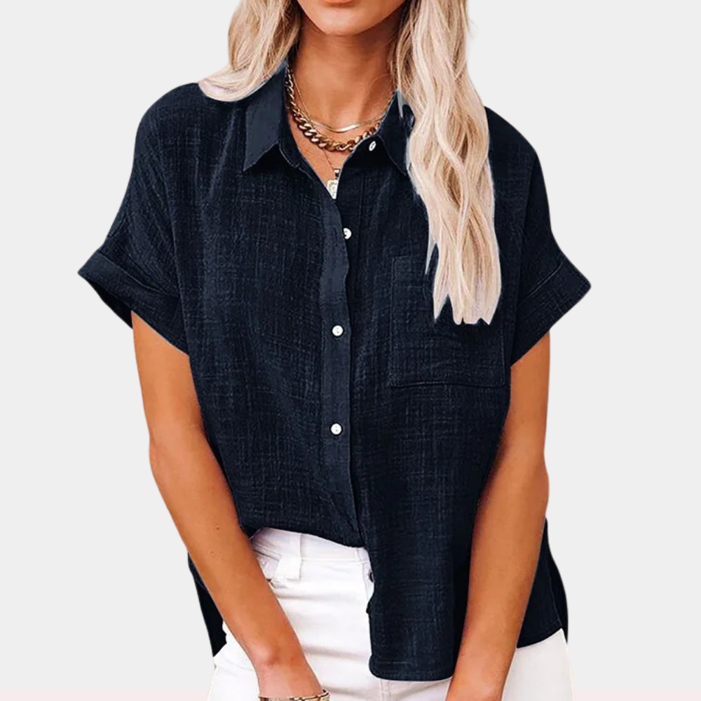 Camicia Casual Abbottonata Manica Corta