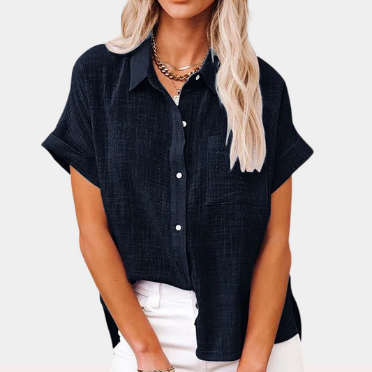 Camicia Casual Abbottonata Manica Corta