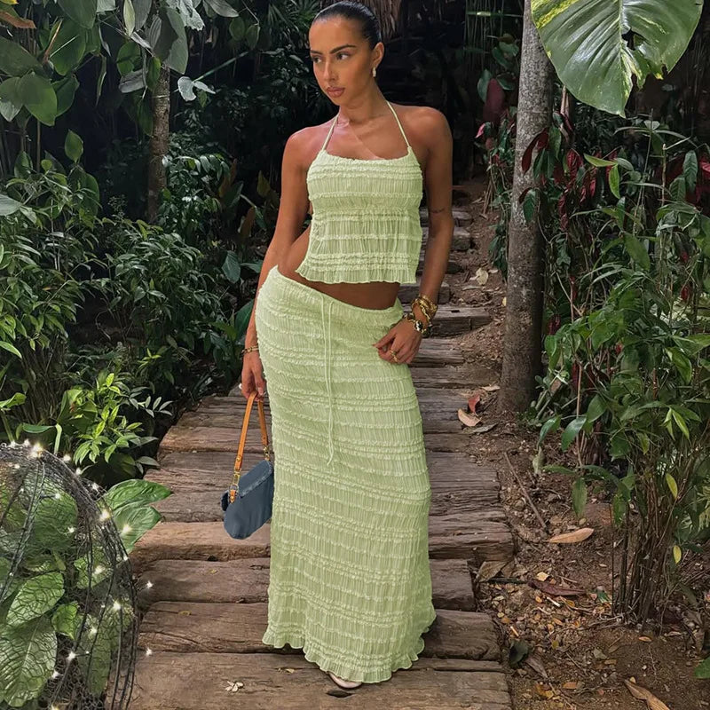 Completo Due Pezzi Donna – Top Halter Testurizzato & Gonna Midi con Coulisse-83709-ec5c869a-779a-4df5-bc25-3b0bbb28d2bd