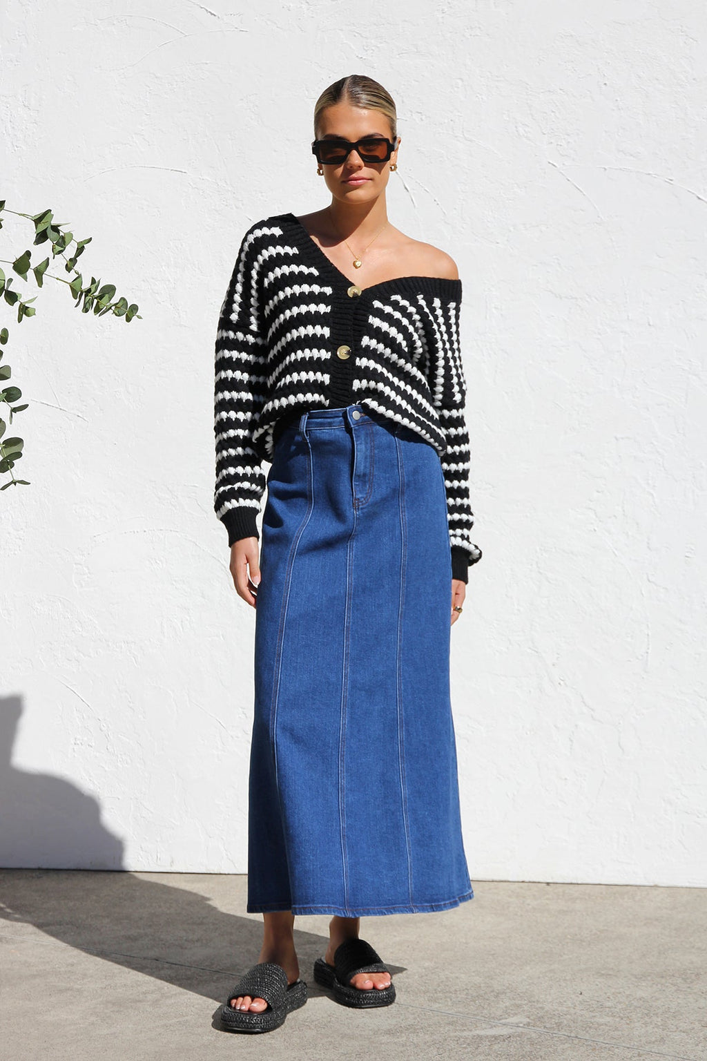 Gonna Midi Denim - Stile Classico Raffinato