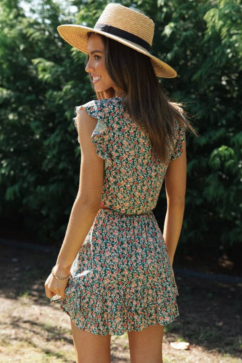 Completo Top e Gonna con Stampa Floreale