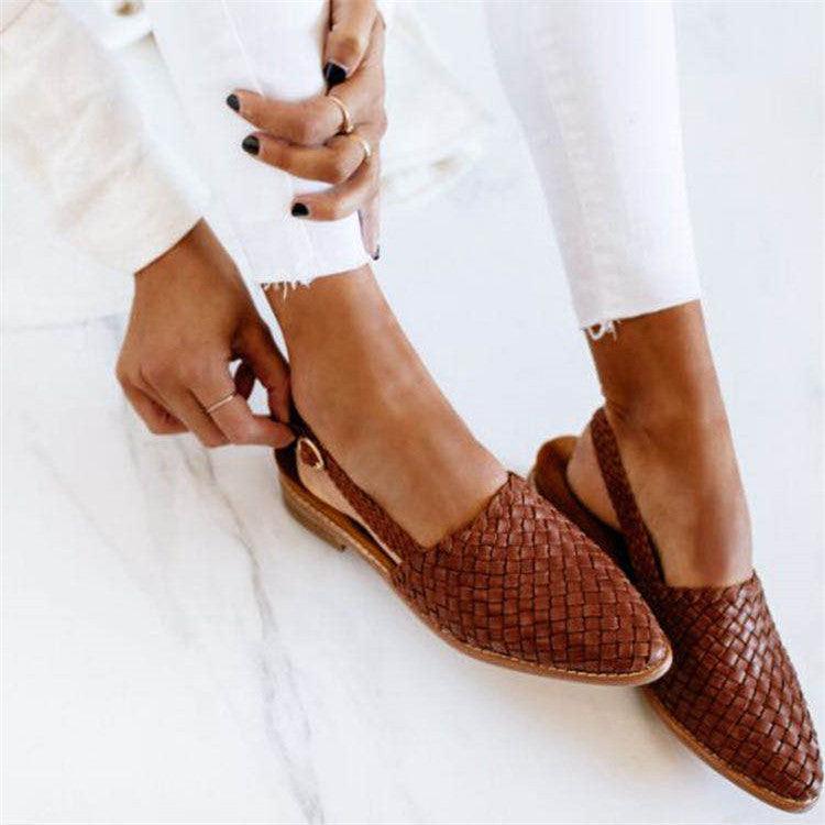 Scarpe Slingback Woven Chic