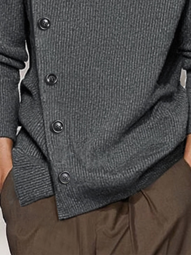 Marco Maglione Dolcevita Asimmetrico in Maglia Premium