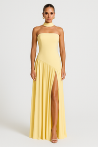 Abito Maxi | ModernaSpacco alto e ruché | Primavera/Estate